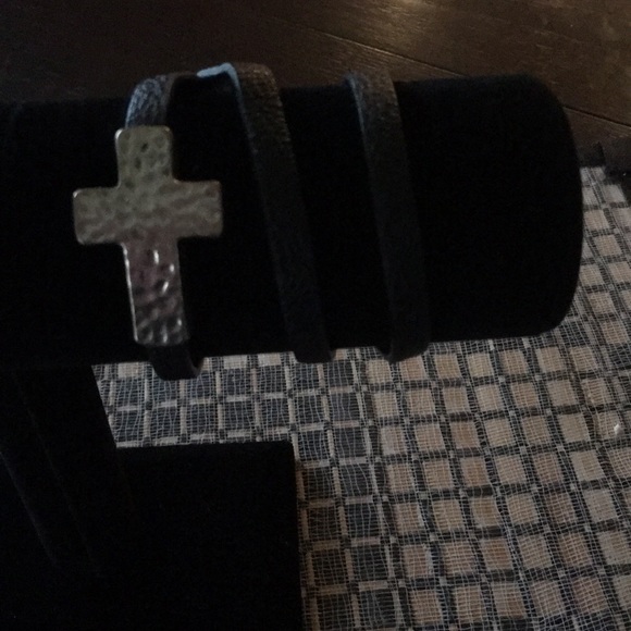 Premier Designs Jewelry - Hammered Cross Wrap Bracelet
